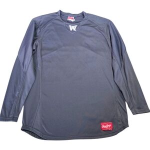 Rawlings Gray Long Sleeve Athletic Shirt